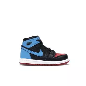 Детские кроссовки Air Jordan 1 Retro High OG TD NC to Chi черные CU0450-046