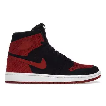 Детские кроссовки Air Jordan 1 Retro High OG Flyknit GS Bred Black Varsity-Red-White 919702-001