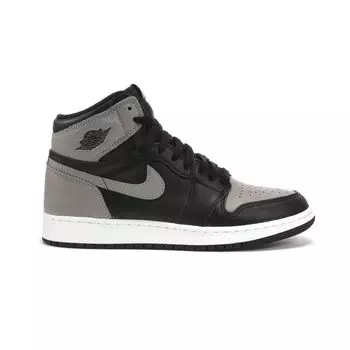 Детские кроссовки Air Jordan 1 Retro High OG GS Shadow 2018 Черный, средний-серо-белый 575441-013