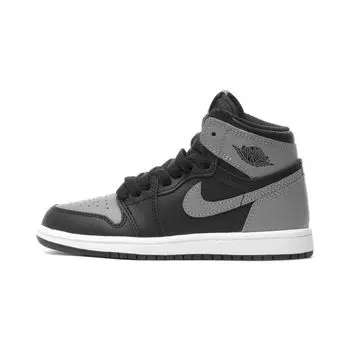 Детские кроссовки Air Jordan 1 Retro High OG PS Shadow Серый черный серый AQ2664-013
