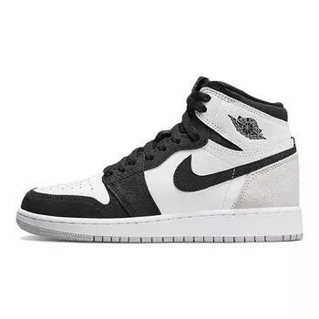 Детские кроссовки Air Jordan 1 Retro High OG GS Stage Haze Серый Белый Черный 575441-108 36