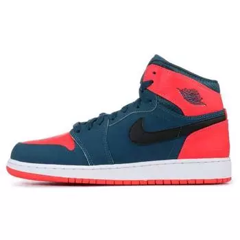 Детские кроссовки Air Jordan 1 Retro High GS Russell Westbrook Teal Infrared-23-White-Black 705300-312