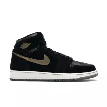 Детские кроссовки Air Jordan 1 Retro High GG Heiress Camo Black Dark-Brown-Camo 832596-030