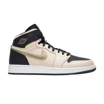 Детские кроссовки Air Jordan 1 Retro High PRM GG Heiress Tan Sail Baroque-Brown-White 832596-209