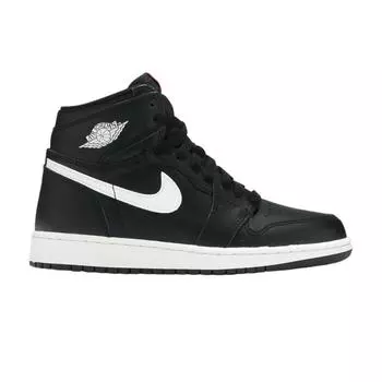 Детские кроссовки Air Jordan 1 Retro High OG BG Yin Yang Черный Черный-Университет-Красный-Белый 575441-011