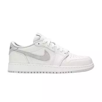 Детские кроссовки Air Jordan 1 Retro Low OG GS Neutral Grey 2021 White Particle-Grey CZ0858-100 40