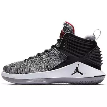 Детские кроссовки Air Jordan 32 BG MVP черные университетский-красный-белый-волк-серый AA1254-002