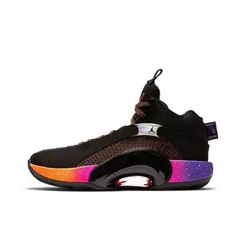 Детские кроссовки Air Jordan 35 GS Sunset Black Total-Orange Hyper-Grape CQ9433-004 36
