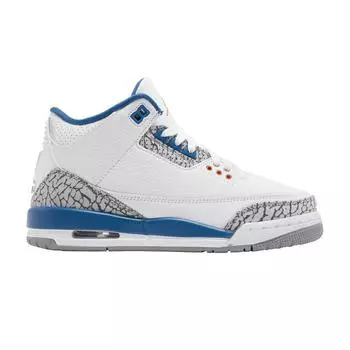 Детские кроссовки Air Jordan 3 Retro GS Washington Wizards White True-Blue Metallic-Copper DM0967-148 35.5