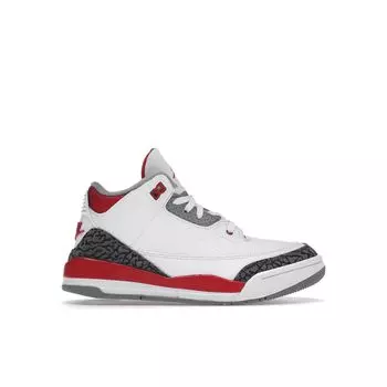 Детские кроссовки Air Jordan 3 Retro PS Fire Red 2022 Белый цементно-серый черный DM0966-160 29.5