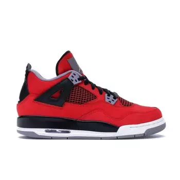 Детские кроссовки Air Jordan 4 Retro GS Toro Bravo Red Fire-Red White 408452-603