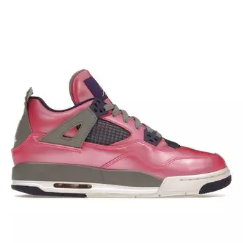 Детские кроссовки Air Jordan 4 Retro GS Pink Foil White цементно-серый электрический-фиолетовый 487724-607