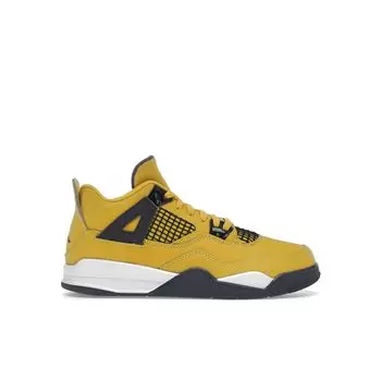 Детские кроссовки Air Jordan 4 Retro PS Lightning 2021 Yellow Tour-Yellow Multi-Color BQ7669-700 28
