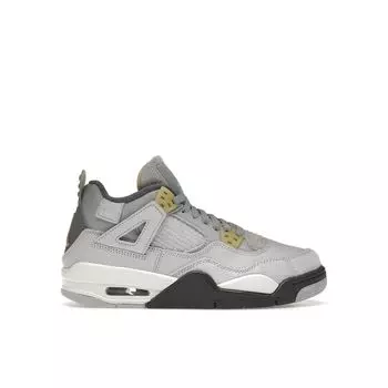 Детские кроссовки Air Jordan 4 Retro SE Craft GS Photon Dust серые бледно-ванильные с белым DV2262-021 35.5