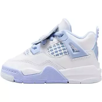 Детские кроссовки Air Jordan 4 Retro TD Незабудка Белый с голубым оттенком, маслянисто-зеленый IB8961-100 27