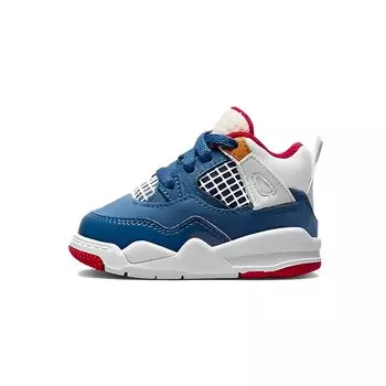 Детские кроссовки Air Jordan 4 Retro TD Messy Room Синие Французско-Синие Белые DR6951-400 22