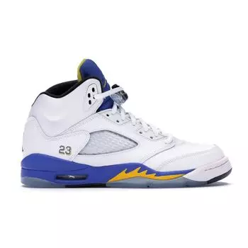 Детские кроссовки Air Jordan 5 Retro GS Laney 2013 White Varsity-Maize-Varsity-Royal-Black 440888-189