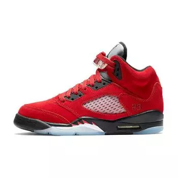 Детские кроссовки Air Jordan 5 Retro GS Raging Bull 2021 Red Varsity-Red Black 440888-600 36
