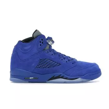 Детские кроссовки Air Jordan 5 Retro GS Blue Suede Game-Royal Black-Game-Royal 440888-401