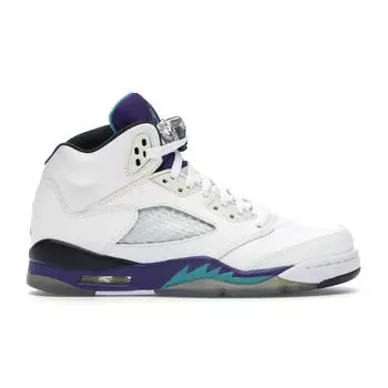 Детские кроссовки Air Jordan 5 Retro GS Grape 2013 White New-Emerald-Grape-Ice-Black 440888-108