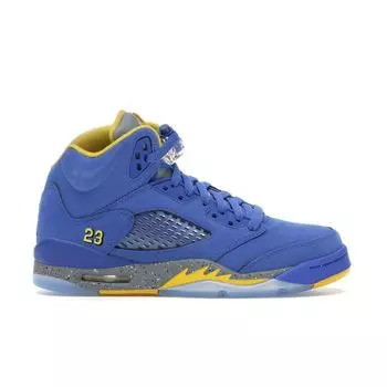 Детские кроссовки Air Jordan 5 Retro GS Laney Blue Varsity-Royal Light-Charcoal-Varsity-Maize CI3287-400