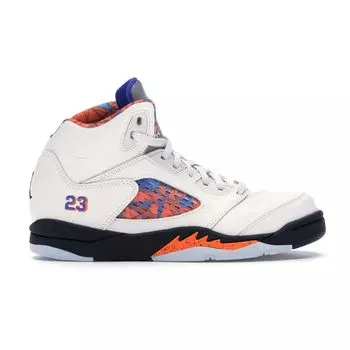 Детские кроссовки Air Jordan 5 Retro PS International Flight Кремовый Парус Orange-Pel-Black-Hyper-Royal 440889-148