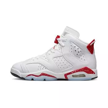 Детские кроссовки Air Jordan 6 Retro GS Red Oreo White University-Red Black 384665-162 36