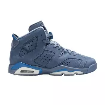 Детские кроссовки Air Jordan 6 Retro GS Diffused Blue Diffused-Blue-Court-Blue 384665-400
