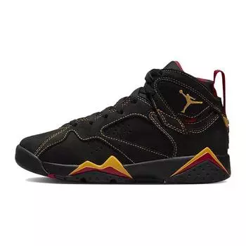 Детские кроссовки Air Jordan 7 Retro GS Citrus 2022 Black Varsity-Red DQ6040-081 39