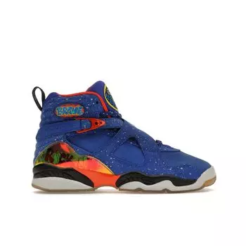 Детские кроссовки Air Jordan 8 Retro DB GS Doernbecher Blue Hyper-Blue Electro-Orange-Black 729894-480
