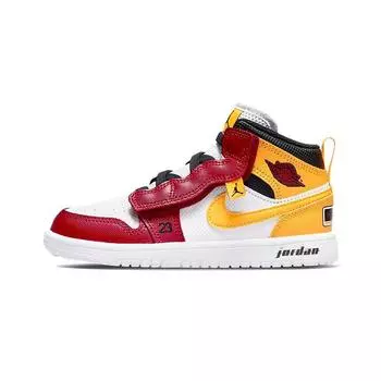 Детские кроссовки Air Jordan Jordan 1 Mid ALT SE PS Motorsport красный белый черный DJ6251-067 28