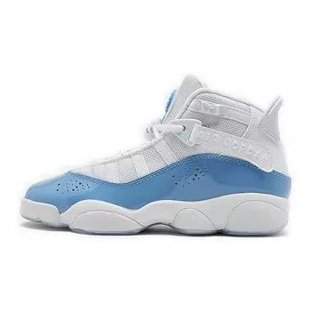 Детские кроссовки Air Jordan Jordan 6 Rings GS UNC White Valor-Blue Ice CW7038-100
