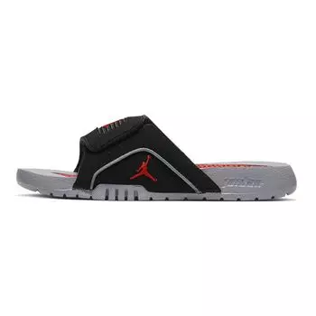 Детские кроссовки Air Jordan Jordan Hydro 4 Retro Slide GS Black Cement Grey Fire-Red 532226-006