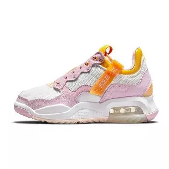 Детские кроссовки Air Jordan Jordan MA2 GS White Light Arctic Pink Gold, университетское золото CW6594-160 36.5