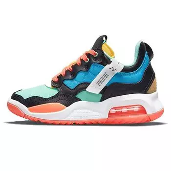 Детские кроссовки Air Jordan Jordan MA2 GS Black Light Blue Fury Multi-Color Green-Glow CW6594-043 37.5