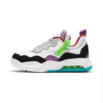 Детские кроссовки Air Jordan Jordan MA2 PS Greatest Gift, белые, черные, фиолетовые, Nebula CW6595-100 29.5
