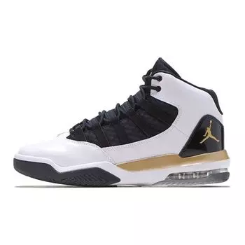 Детские кроссовки Air Jordan Jordan Max Aura GS Golden Knights Белый Черный Металлик-Золото CQ9544-100