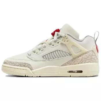 Детские кроссовки Air Jordan Jordan Spizike Low GS Coconut Milk кремового цвета с парусом University-Red FQ3950-100 35.5