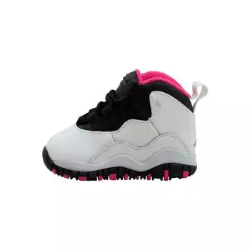 Детские кроссовки Air Jordan Retro 10 TD Platinum Pink White Pure-Platinum Vivid-Pink-Black 705416-008