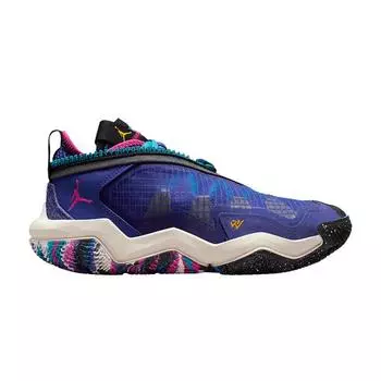 Детские кроссовки Air JordanWhy Not Zer0.6 GS Bright Concord Blue Prime-Pink Black DO7191-460 37.5