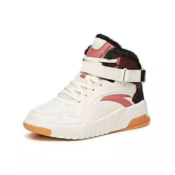Детские кроссовки Anta Lifestyle Series Fleece High-Top, светло-бежевые 922048901-1 36