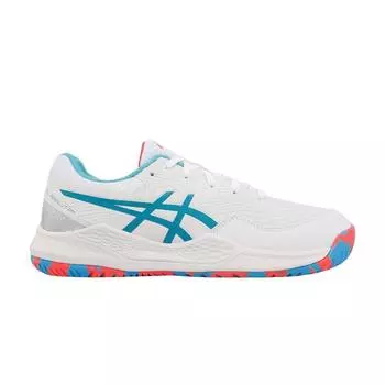 Детские кроссовки ASICS Gel Разрешение 9 GS Aquarium белые 1044A071-100 37.5