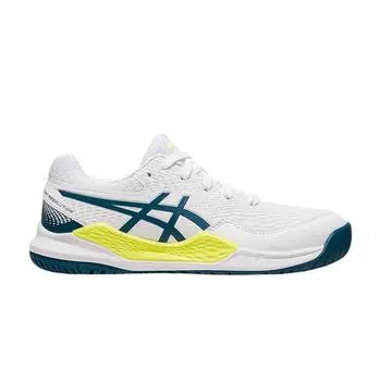 Детские кроссовки ASICS Gel Resolution 9 GS White Restful Teal 1044A067-102 35