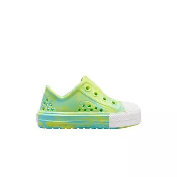 Детские кроссовки Converse Chuck Taylor All Star Play Lite CX Low TD Triple Cyan Slime Green Slime-Light White A07421C 25