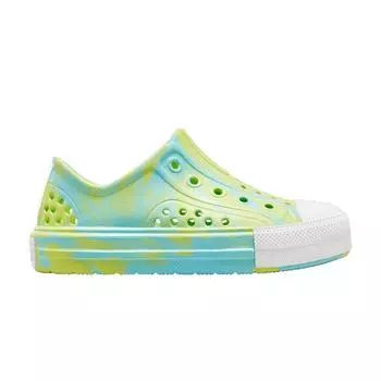 Детские кроссовки Converse Chuck Taylor All Star Play Lite CX Low PS Triple Cyan Slime Green Slime-Light White A07420C 31