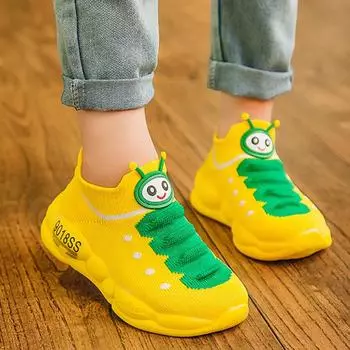 Детские кроссовки для бега, детская обувь для мальчиков, дышащая противоскользящая сетчатая прогулочная обувь в стиле пэчворк, теннисная обувь для малышей на мягкой подошве для девочек 26 розовый