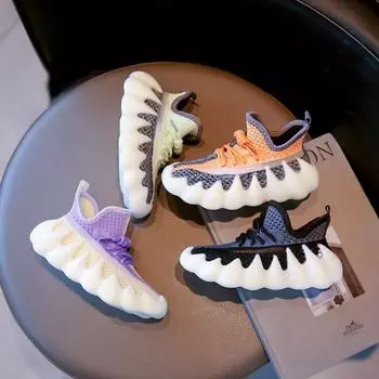 Детские кроссовки для мальчиков и девочек, сетчатая дышащая обувь 26