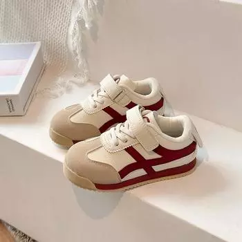 Детские кроссовки для мальчиков, легкие дышащие спортивные кроссовки для бега, повседневные туфли на плоской подошве для девочек, студенческая обувь 26 коричневый