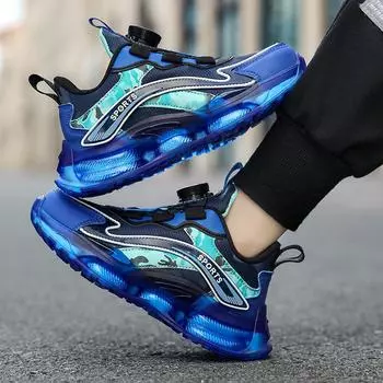 Детские кроссовки для мальчиков от 2 до 14 лет, осенне-зимние детские повседневные кожаные прогулочные спортивные кроссовки, весенняя теннисная обувь для девочек 27 чёрный