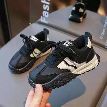 Детские кроссовки для мальчиков, весна-осень, универсальные детские нескользящие кроссовки, модные повседневные кроссовки для малышей и девочек, спортивные кроссовки для тенниса 26 розовый